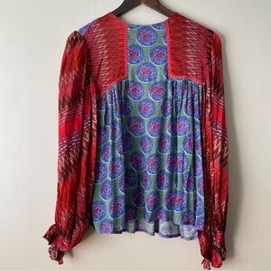 BLANK LONDON Miranda Peasant Top Women's XS Oversized Boho Chic